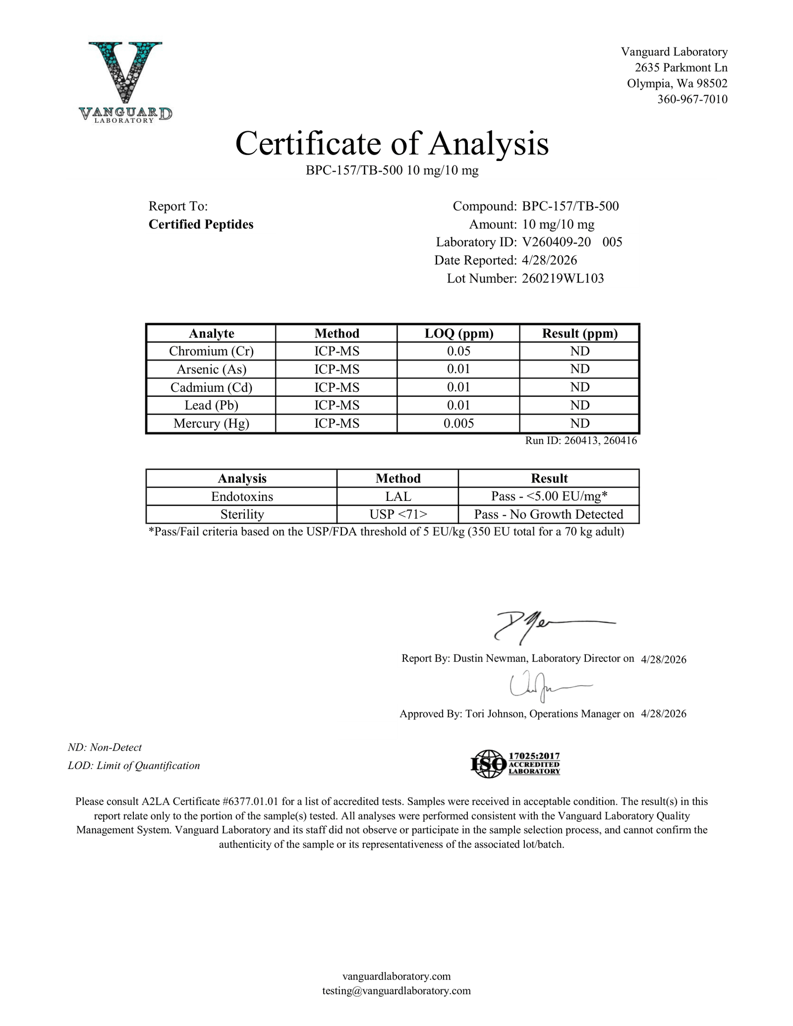BPC-157/TB-500 10mg/10mg - Image 2