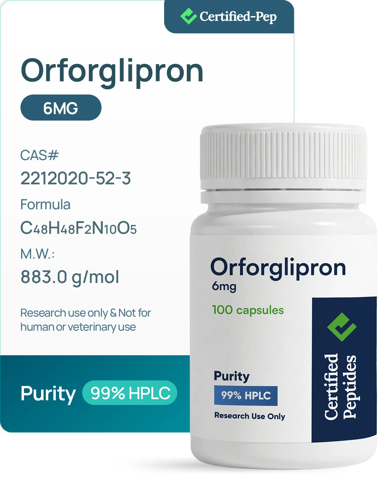 ORFORGLIPRON 6MG 100 TABLETS
